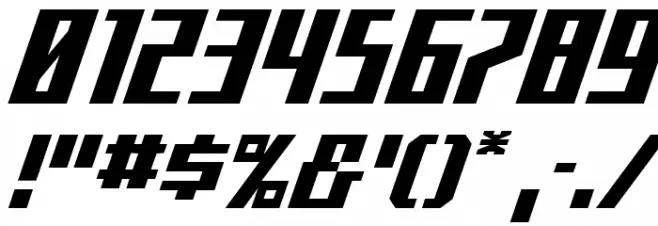 Capitol City Italic Font OTHER CHARS