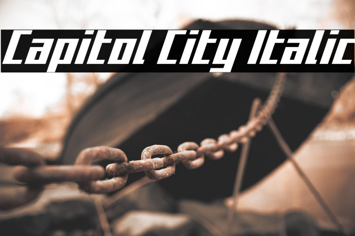 Capitol City Italic Example 1