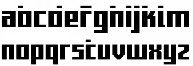 Capitol City Laser Straight Font LOWERCASE