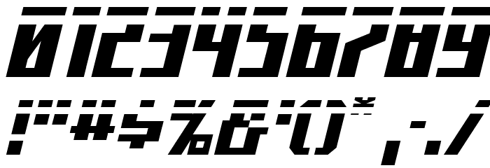 Capitol City Laser Font OTHER CHARS