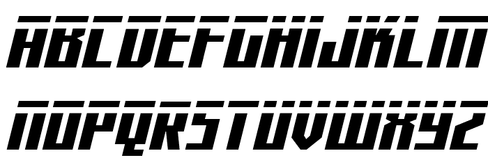 Capitol City Laser Font UPPERCASE