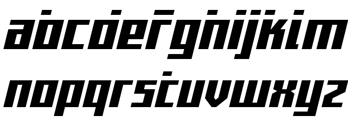 Capitol City Laser Font LOWERCASE