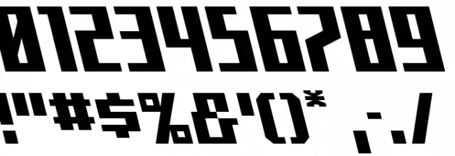 Capitol City Leftalic Font OTHER CHARS
