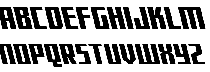 Capitol City Leftalic Font UPPERCASE