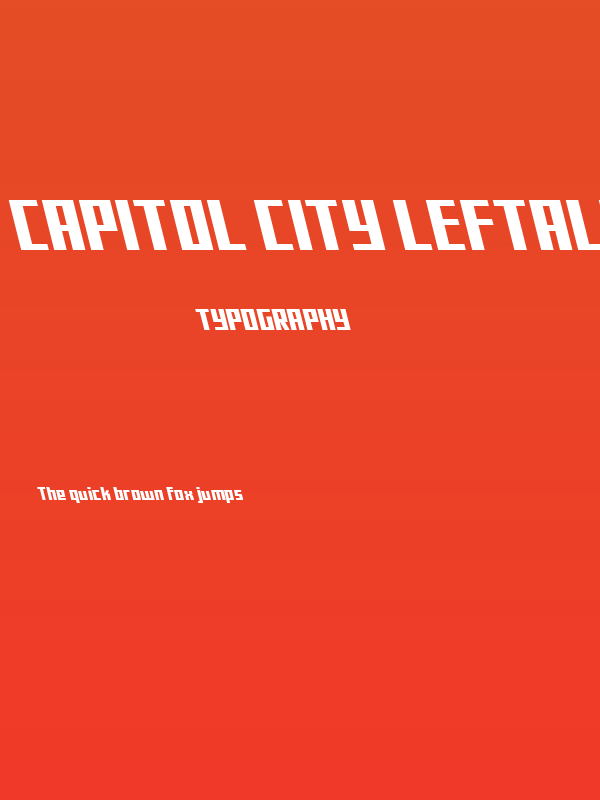 Capitol City Leftalic Poster