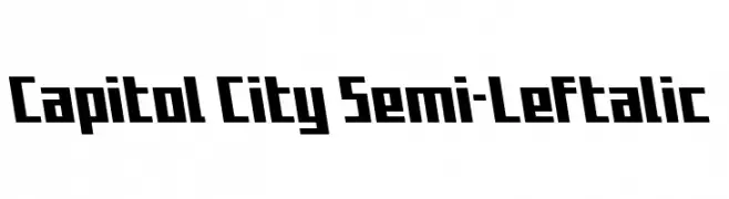 Capitol City Semi-Leftalic  تنزيل الخطوط