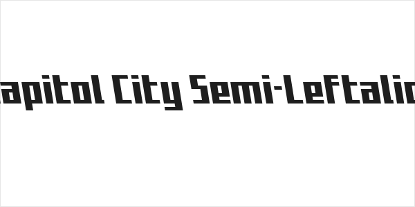 Capitol City Semi-Leftalic Logo