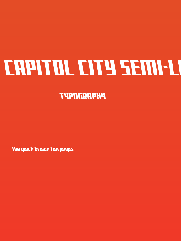 Capitol City Semi-Leftalic Poster