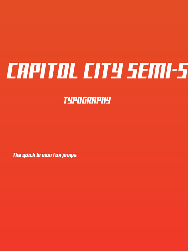 Capitol City Semi-Straight Poster