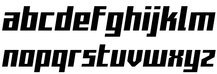 Capitol City Semi-Straight Font Litere mici