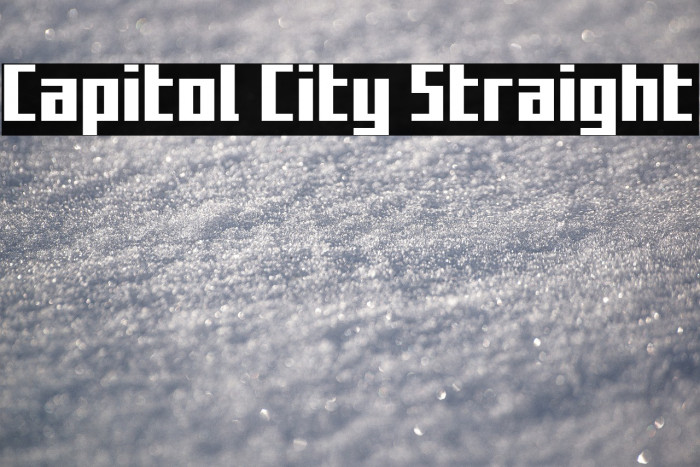 Capitol City Straight Example 3