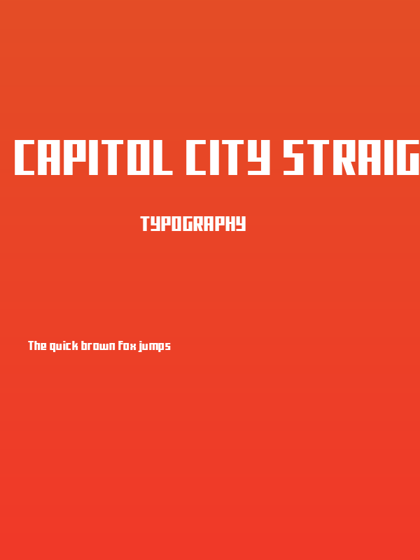 Capitol City Straight Poster