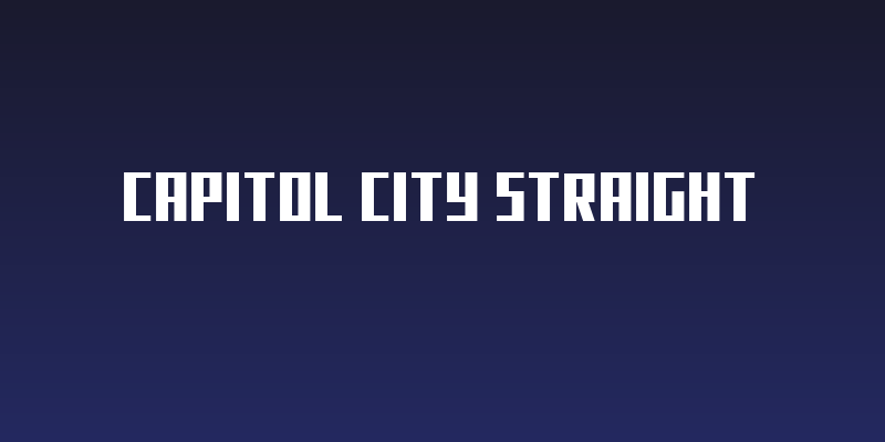 Capitol City Straight Social Header