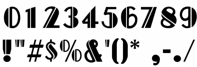 Capitol Deco Font OTHER CHARS