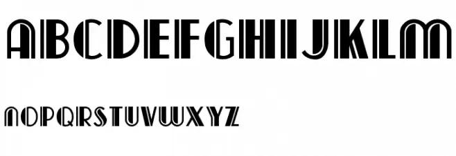 Capitol Deco Schriftart Groß