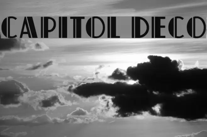 Capitol Deco Font examples