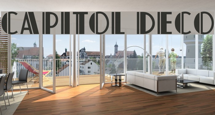 Capitol Deco Font examples