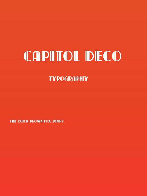 Capitol Deco Poster