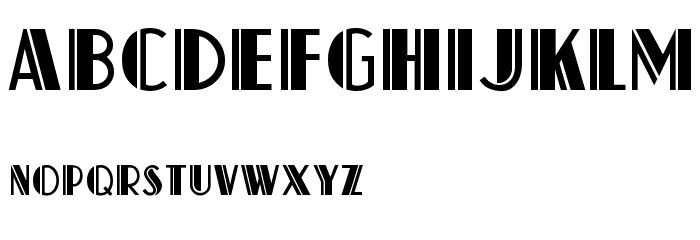 Capitol Deco Font LOWERCASE