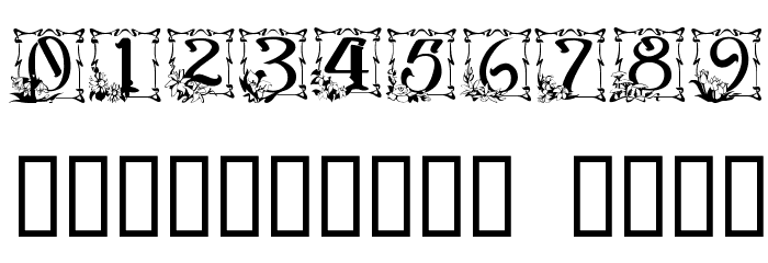 Capitular Floral Font OTHER CHARS