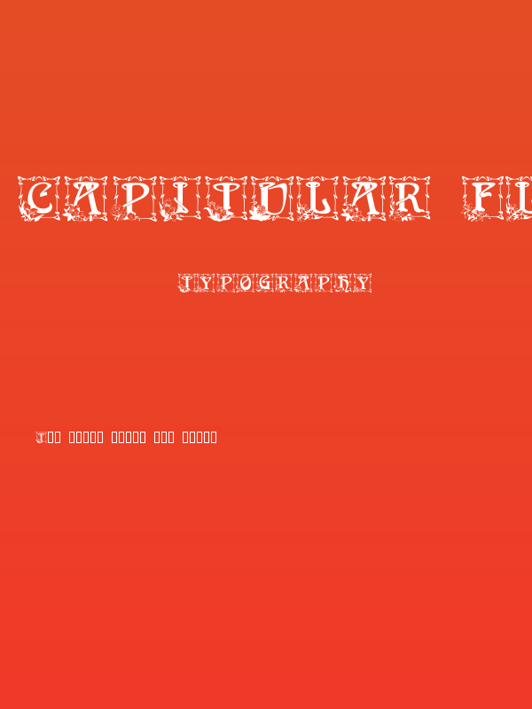 Capitular Floral Poster