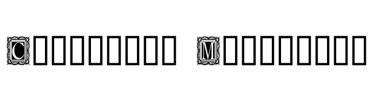 Capitular Moldurada  font caratteri gratis