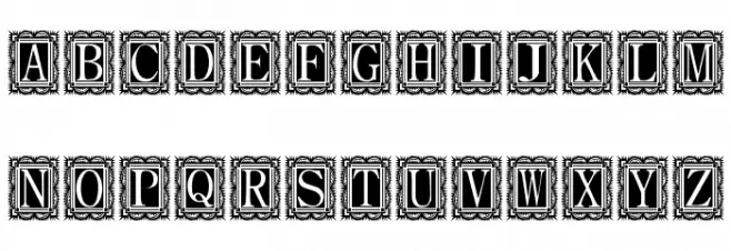 Capitular Moldurada Schriftart Groß