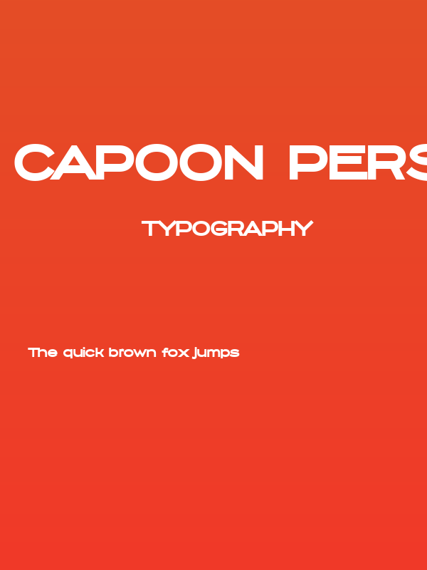 Capoon PERSONAL USE Black Poster