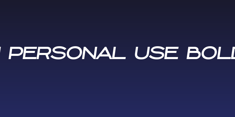 Capoon PERSONAL USE Bold Italic Social Header