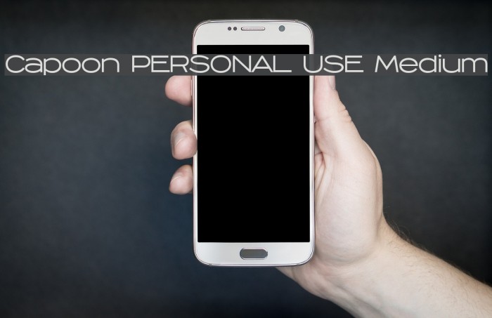 Capoon PERSONAL USE Medium Font examples
