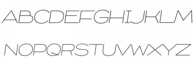 Capoon PERSONAL USE Thin Italic Шрифта ВЕРХНИЙ