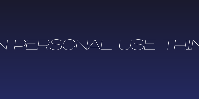 Capoon PERSONAL USE Thin Italic Social Header