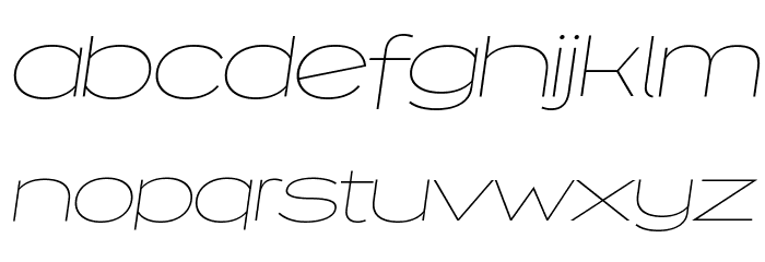 Capoon PERSONAL USE Thin Italic Font LOWERCASE