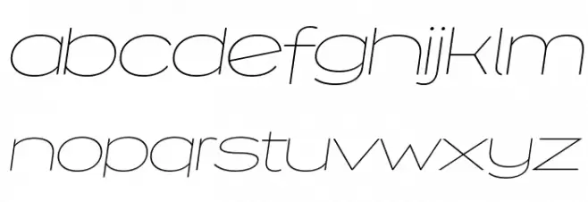 Capoon PERSONAL USE Thin Italic Font LOWERCASE
