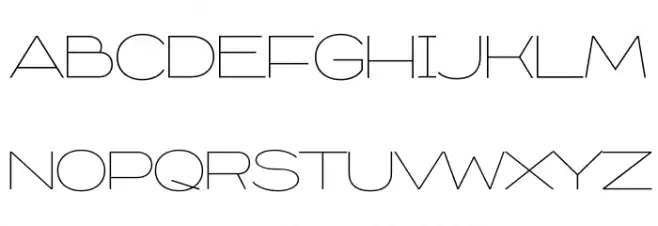 Capoon PERSONAL USE Thin フォント 大文字