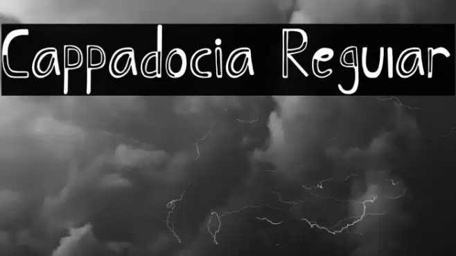 Cappadocia Regular Font examples