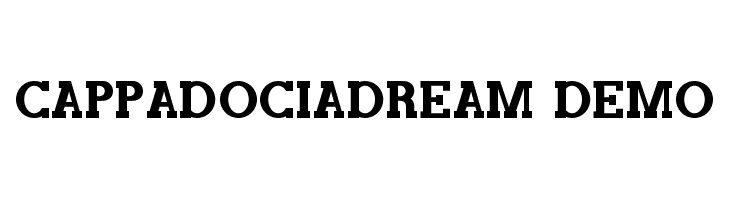 CappadociaDream Demo  Frei Schriftart Herunterladen