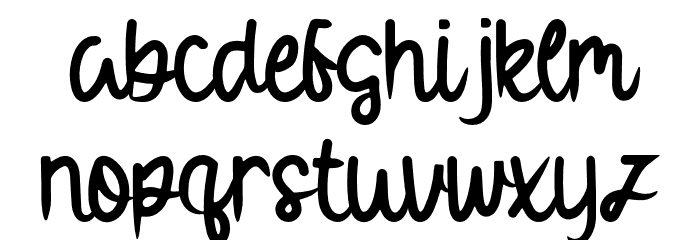 Cappuccino Latte Font LOWERCASE