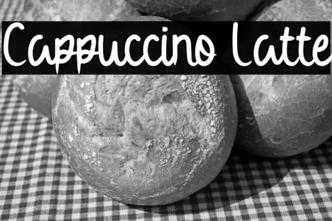 Cappuccino Latte Font examples