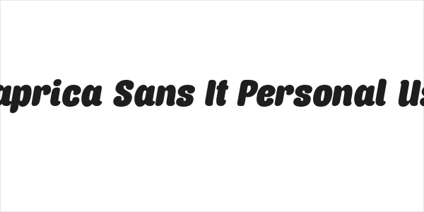 Caprica Sans It Personal Use Logo