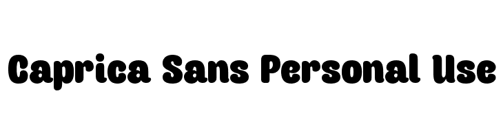 Caprica Sans Personal Use Font