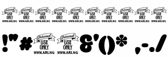 Caprica Sans Personal Use Font OTHER CHARS