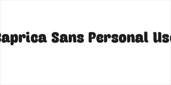 Caprica Sans Personal Use Logo