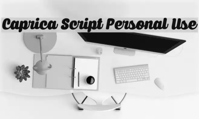 Caprica Script Personal Use Font examples