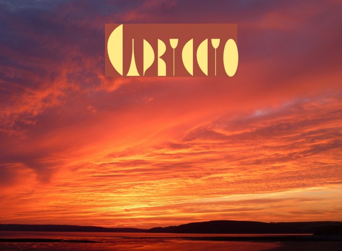 Capriccio Font examples