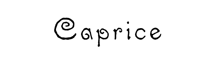 Caprice  フリーフォントのダウンロード