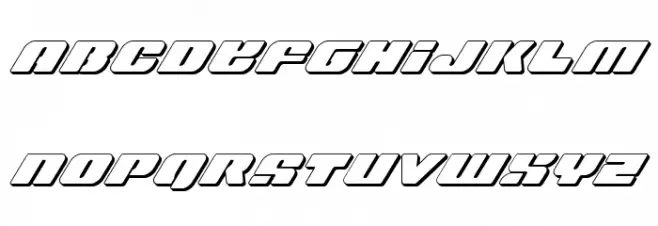 Capricus 3D Italic Fuentes MAYÚSCULAS