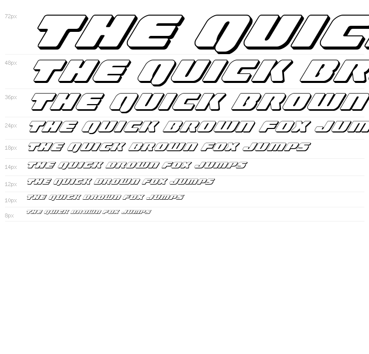 Capricus 3D Italic Waterfall