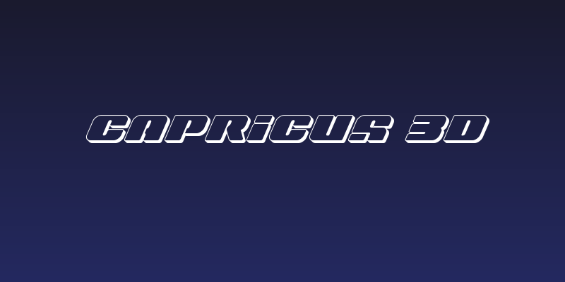 Capricus 3D Social Header
