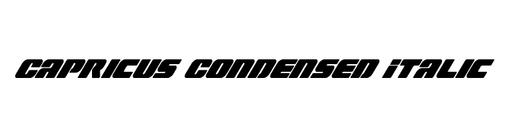 Capricus Condensed Italic  Fuentes Gratis Descargar